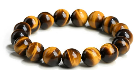 Wealth Energy Stone | Lightning Yellow Tiger’s Eye Bracelet (6-12mm) - MOONQUIET