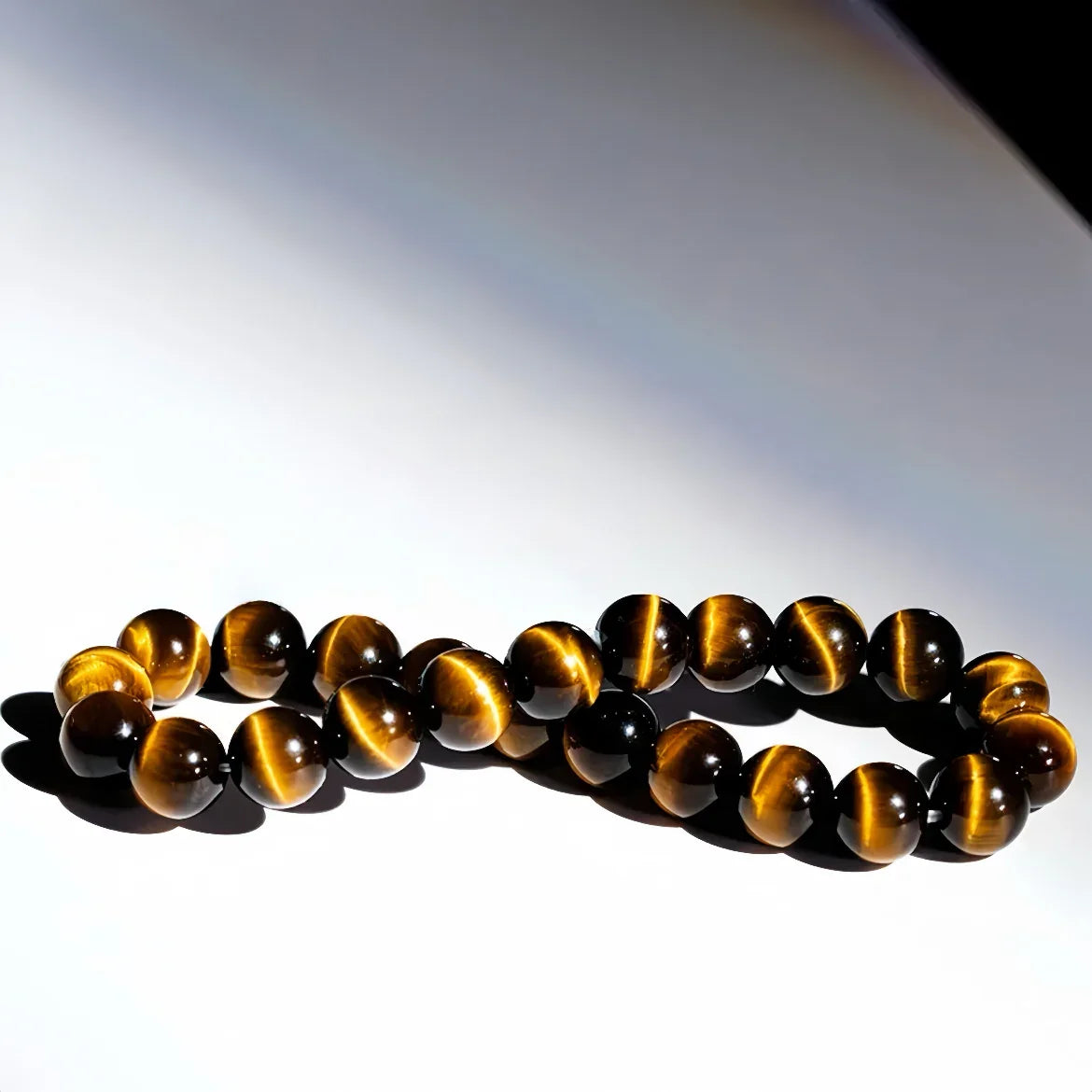Wealth Energy Stone | Lightning Yellow Tiger’s Eye Bracelet (6-12mm) - MOONQUIET