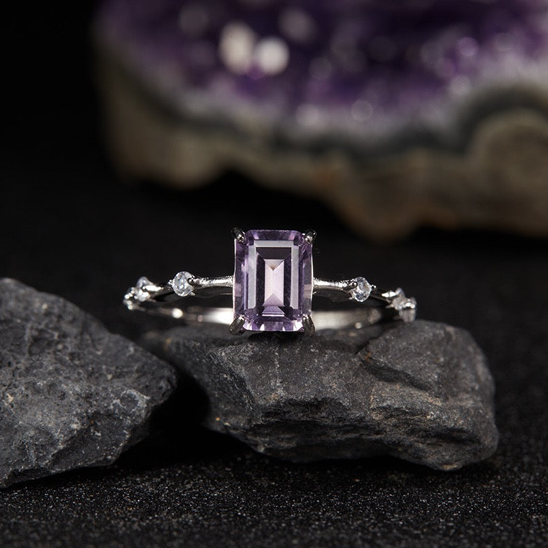Starry Collection|S925 Silver Gemstone Ring - MOONQUIET