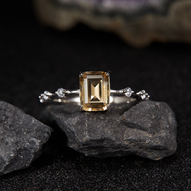 Starry Collection|S925 Silver Gemstone Ring - MOONQUIET