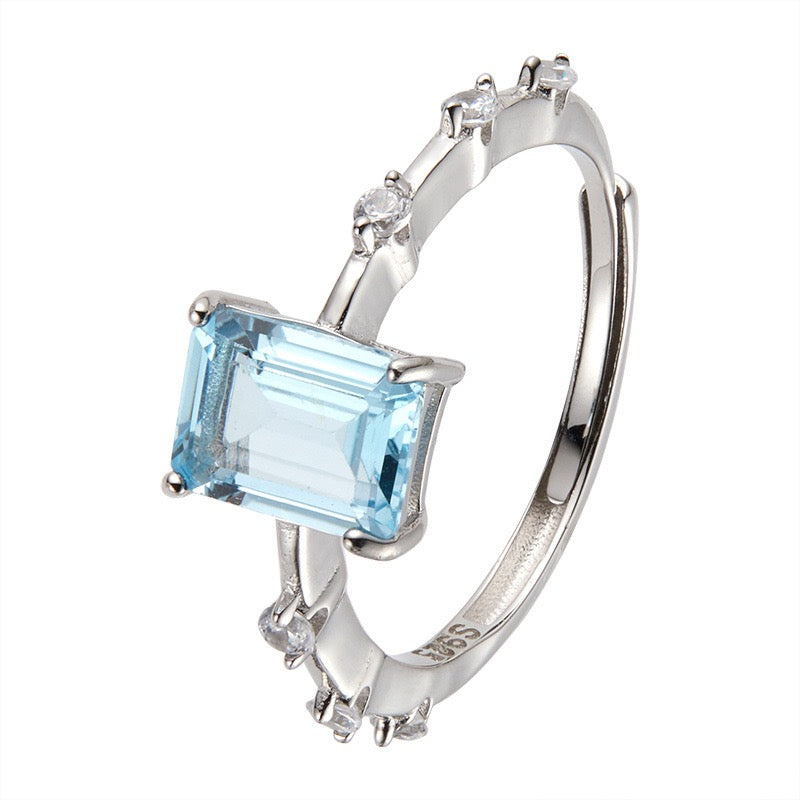 Starry Collection|S925 Silver Gemstone Ring - MOONQUIET