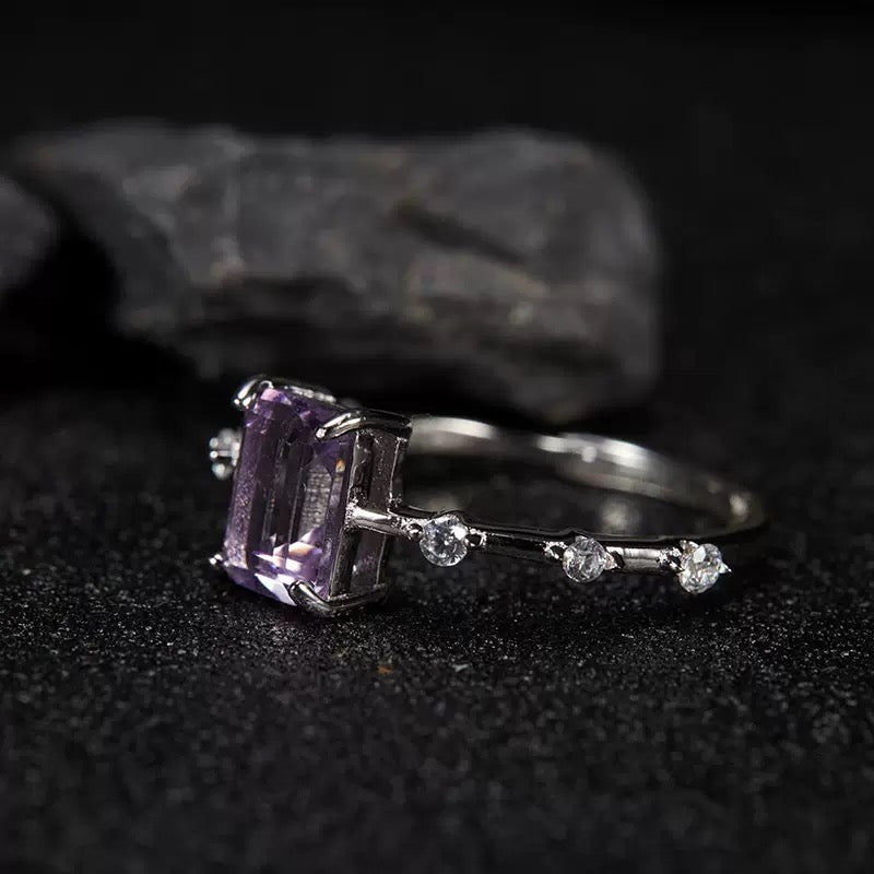 Starry Collection|S925 Silver Gemstone Ring - MOONQUIET