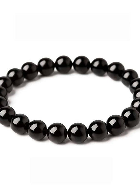 Obsidian Protection Bracelet | Available in Larger Wrist Sizes (6-16MM) - MOONQUIET