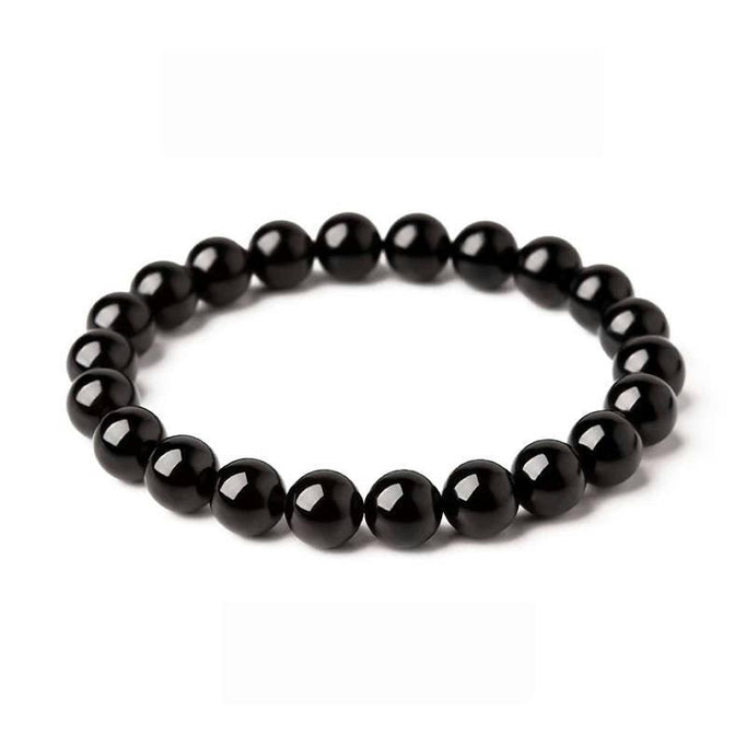 Obsidian Protection Bracelet | Available in Larger Wrist Sizes (6-16MM) - MOONQUIET