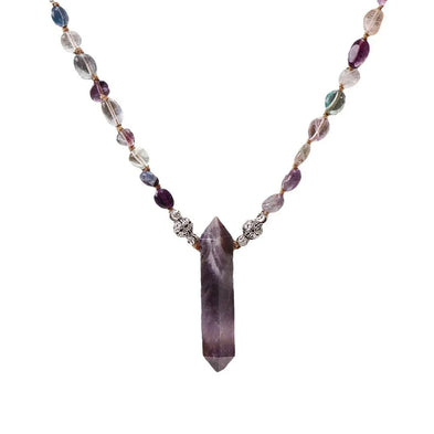 Natural Amethyst Point Necklace | Intuition & Balance - MOONQUIET