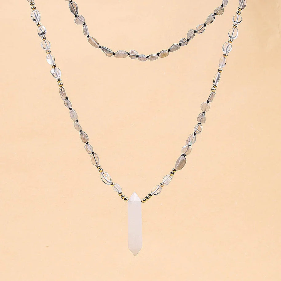 Natural Clear Quartz Point Necklace | Purification & Healing - MOONQUIET