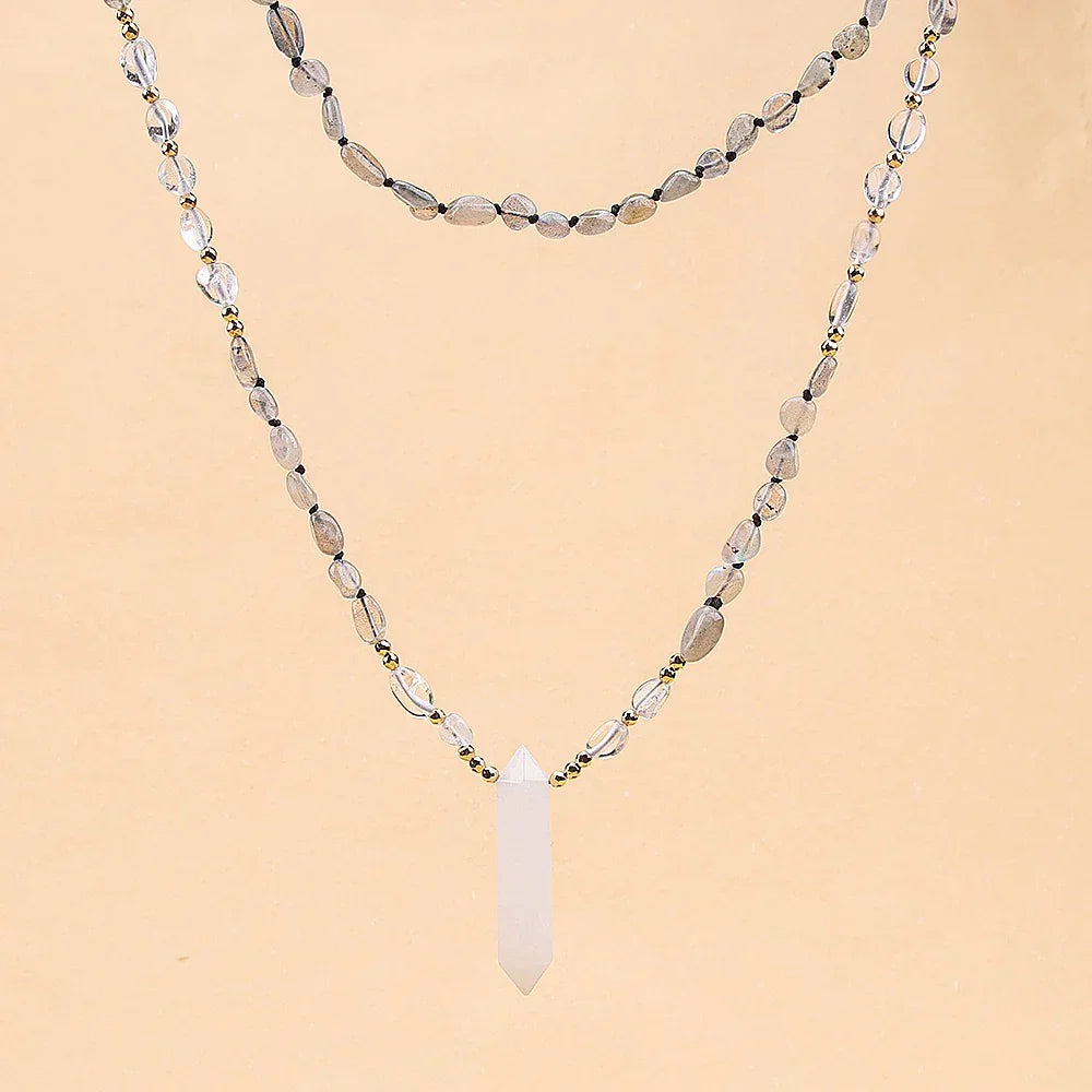 Natural Clear Quartz Point Necklace | Purification & Healing - MOONQUIET
