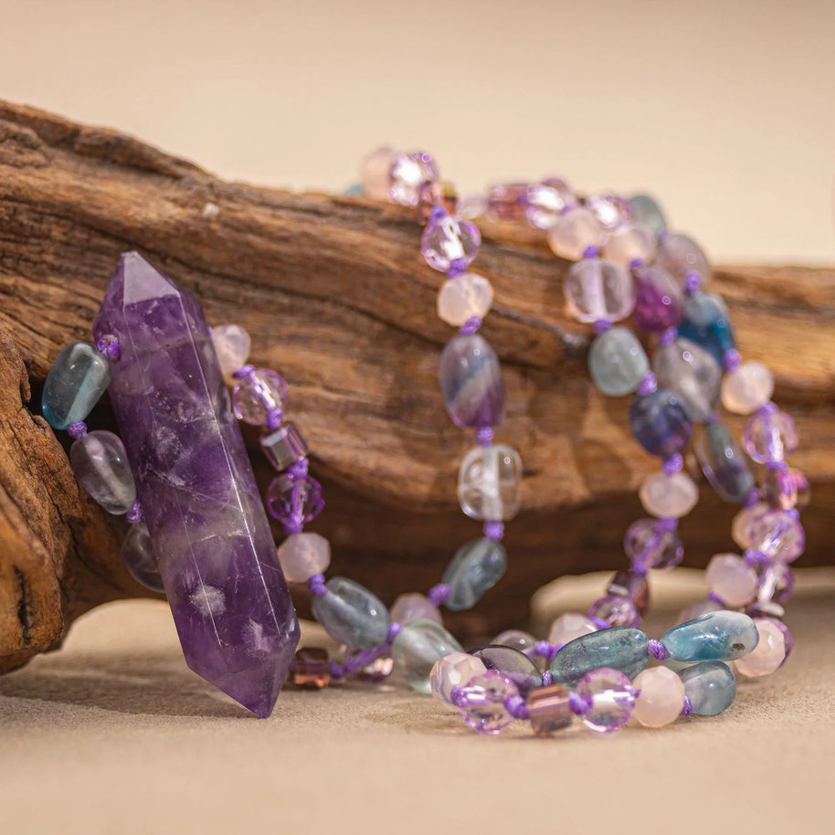 Amethyst Point Necklace | Intuition Awakening, Healing & Higher Connection - MOONQUIET