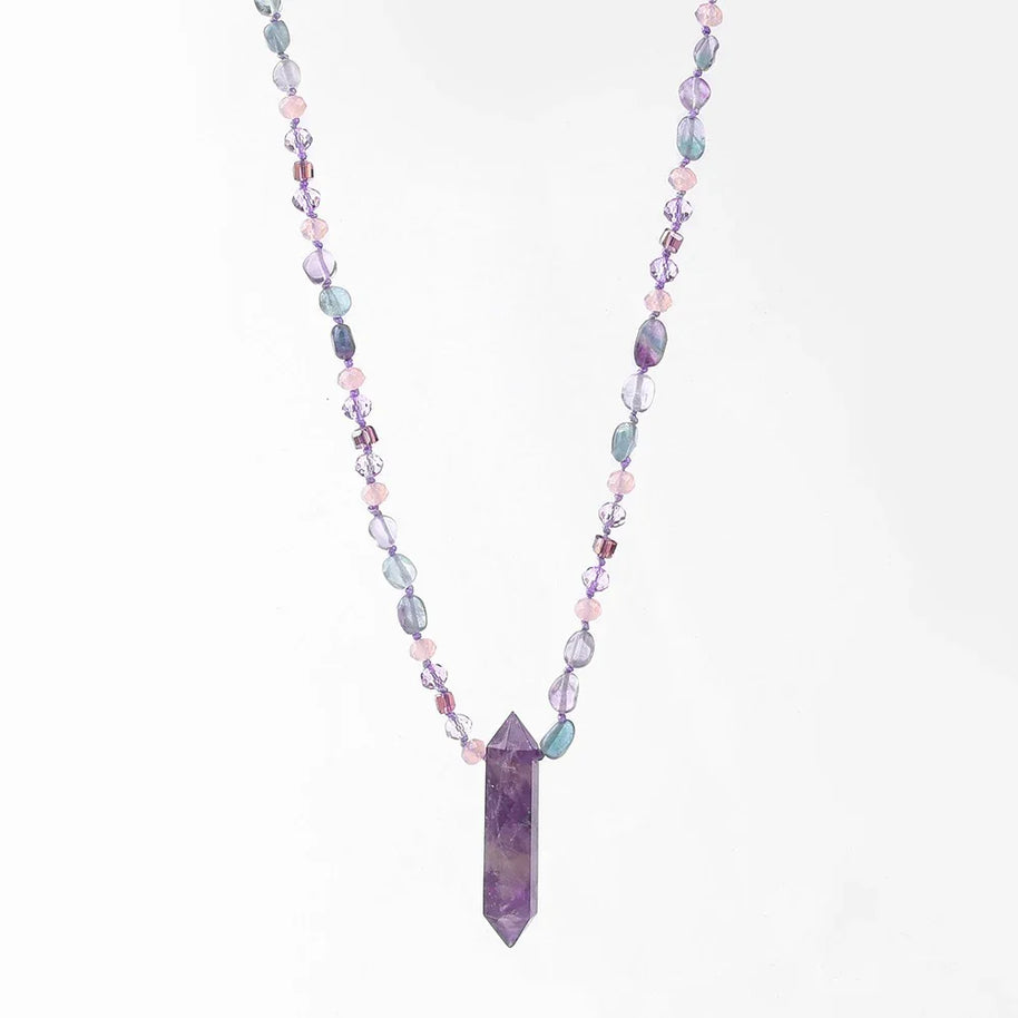Amethyst Point Necklace | Intuition Awakening, Healing & Higher Connection - MOONQUIET