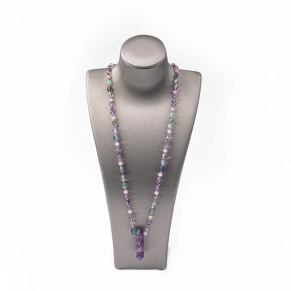 Amethyst Point Necklace | Intuition Awakening, Healing & Higher Connection - MOONQUIET