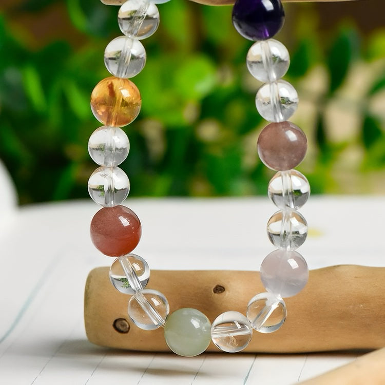 Chakra Harmony Bracelet|7 Crystals for Energy Balance(8-10mm)