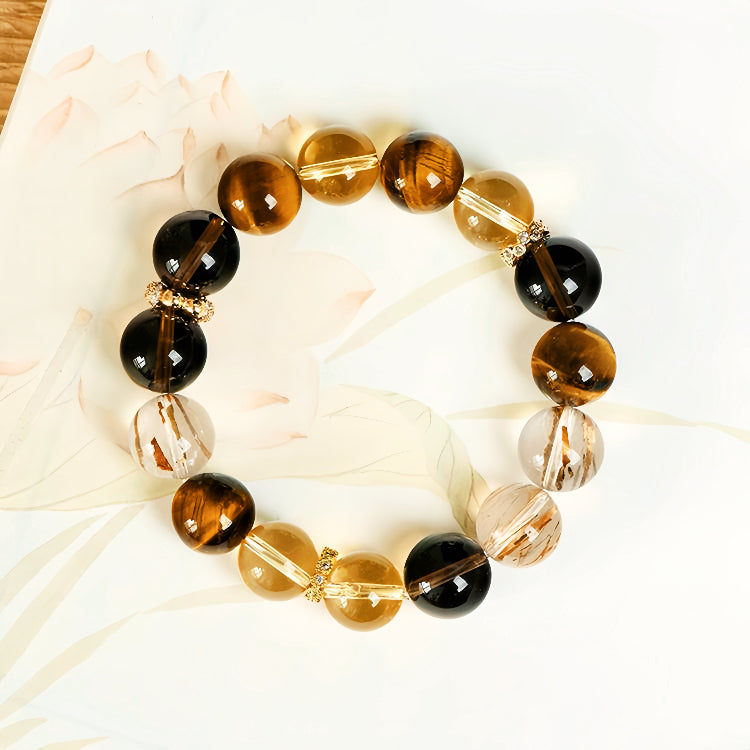 Golden Abundance Bracelet|Confidence & Prosperity(12mm)