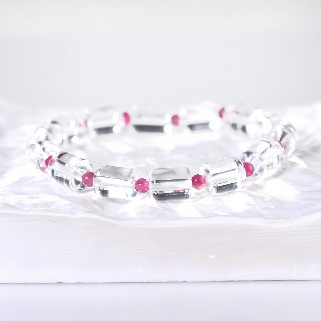 Clear Quartz Bracelet|Whispers of Light & Love (11*8.5mm)