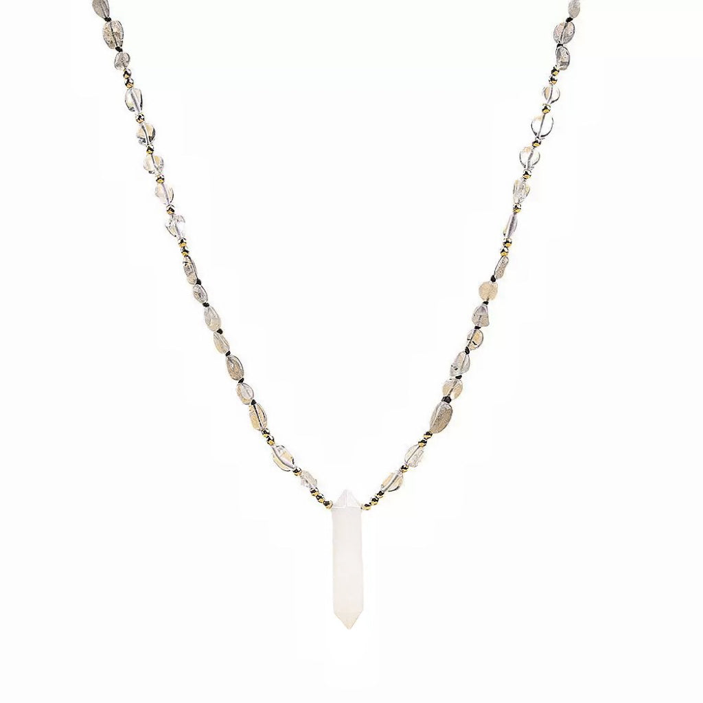 Natural Clear Quartz Point Necklace | Purification & Healing