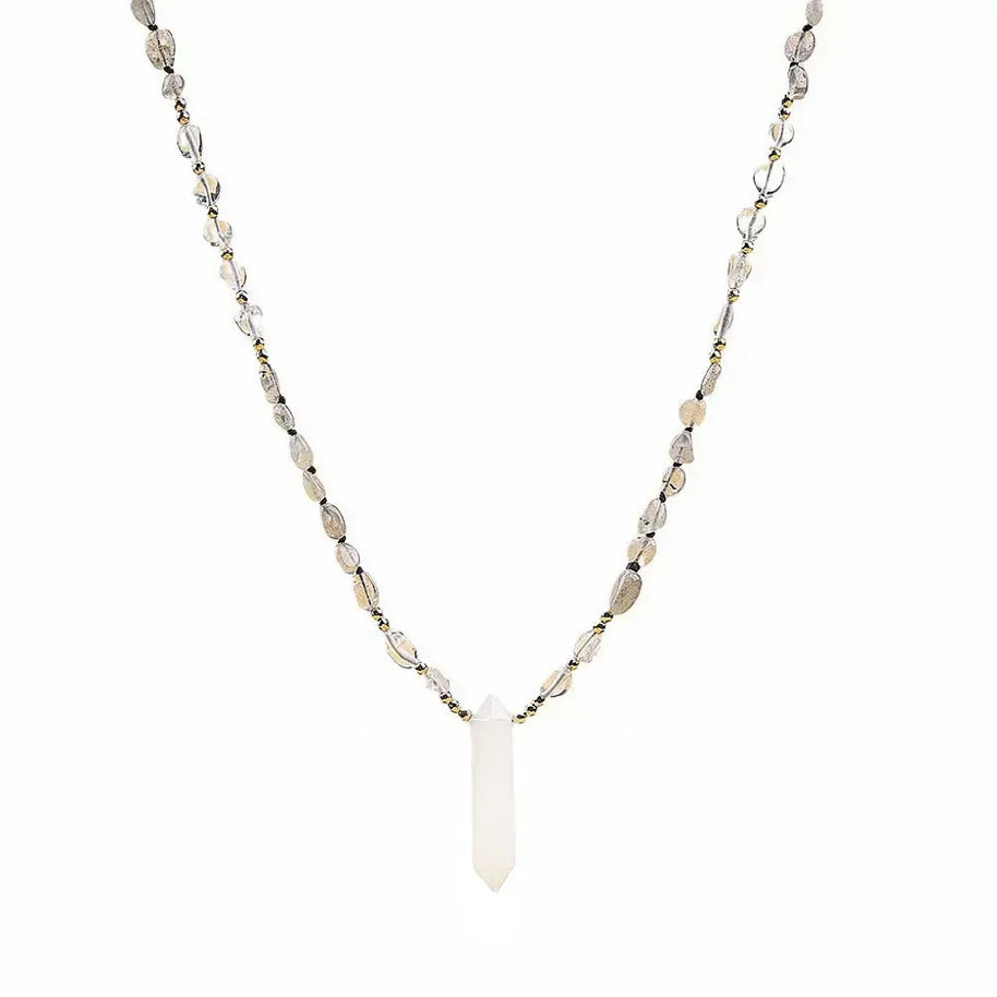 Natural Clear Quartz Point Necklace | Purification & Healing - MOONQUIET