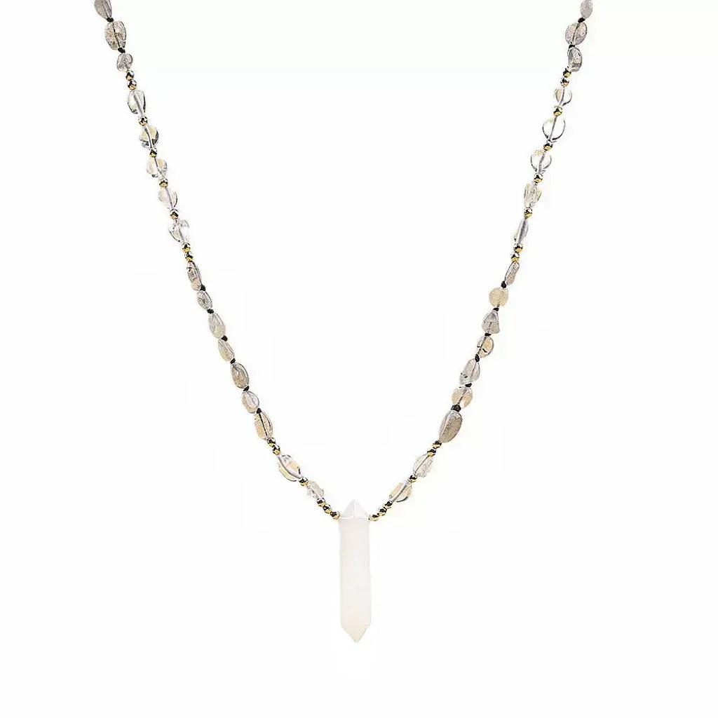 Natural Clear Quartz Point Necklace | Purification & Healing - MOONQUIET