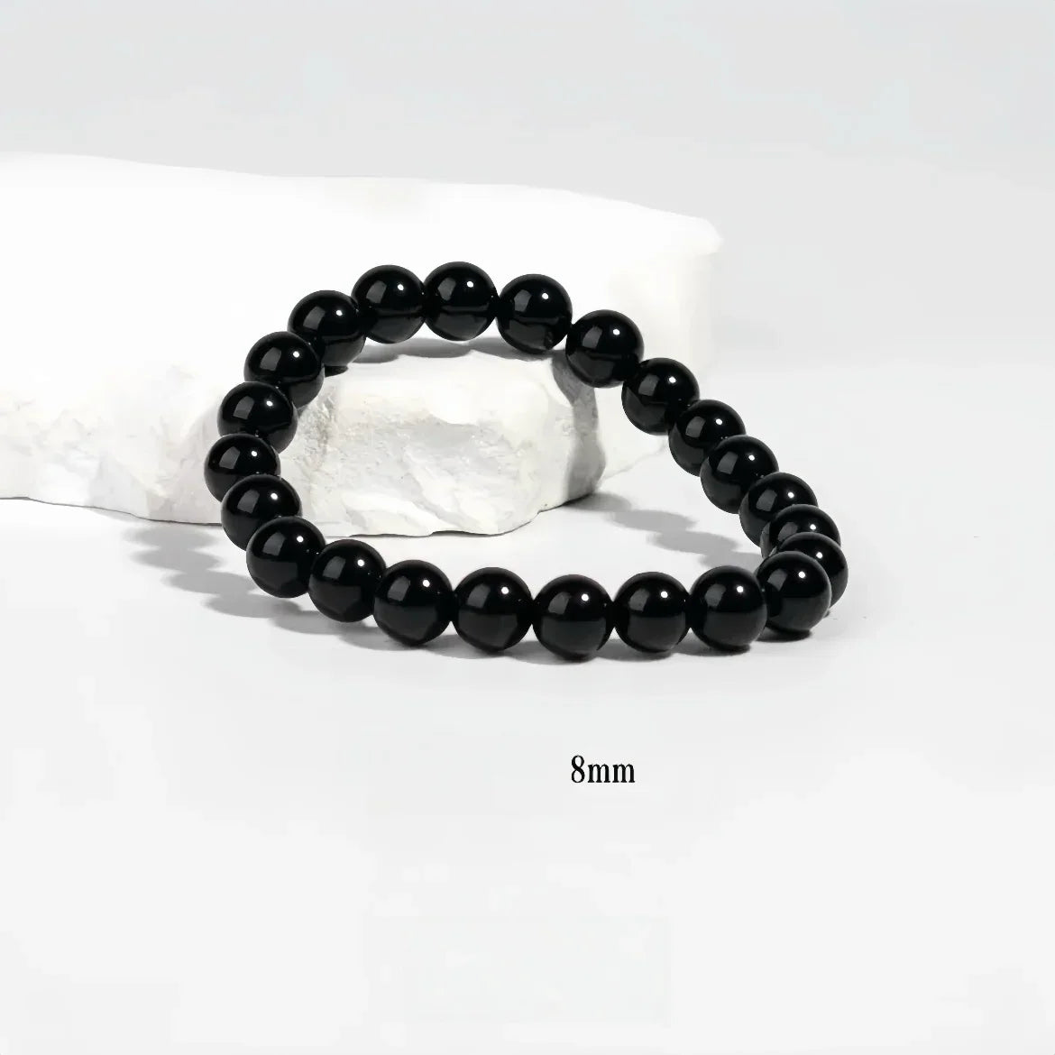 Obsidian Protection Bracelet | Available in Larger Wrist Sizes (6-16MM) - MOONQUIET