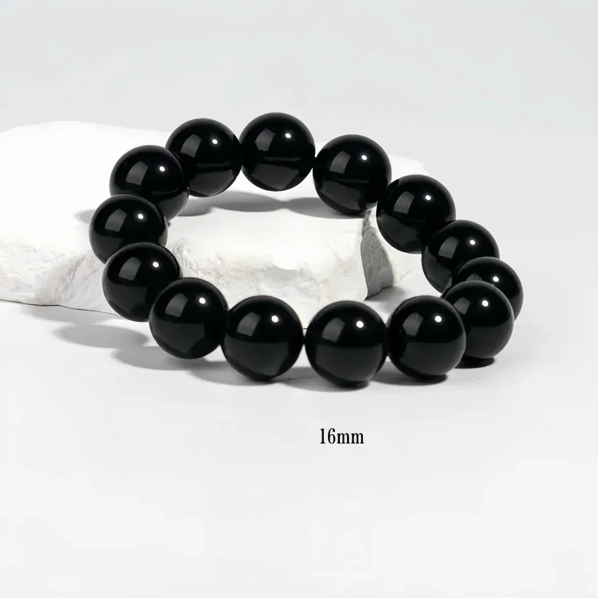 Obsidian Protection Bracelet | Available in Larger Wrist Sizes (6-16MM) - MOONQUIET