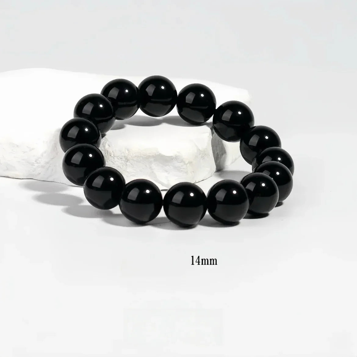 Obsidian Protection Bracelet | Available in Larger Wrist Sizes (6-16MM) - MOONQUIET