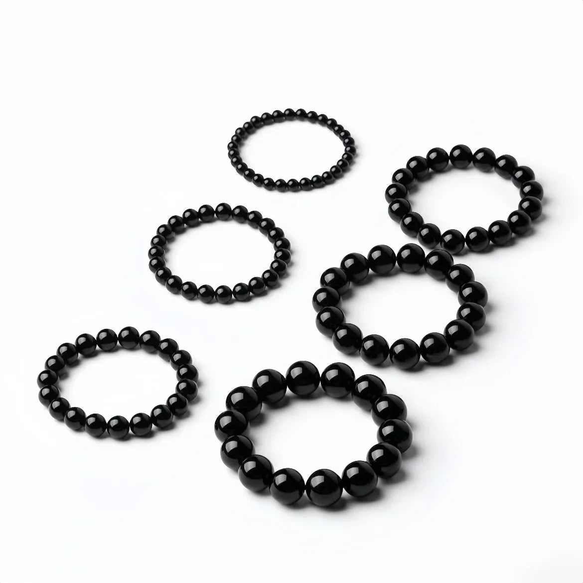 Obsidian Protection Bracelet | Available in Larger Wrist Sizes (6-16MM) - MOONQUIET