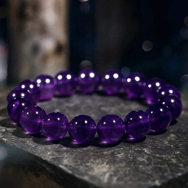 Amethyst Bracelet | Intuition Boost (8-10mm) - MOONQUIET