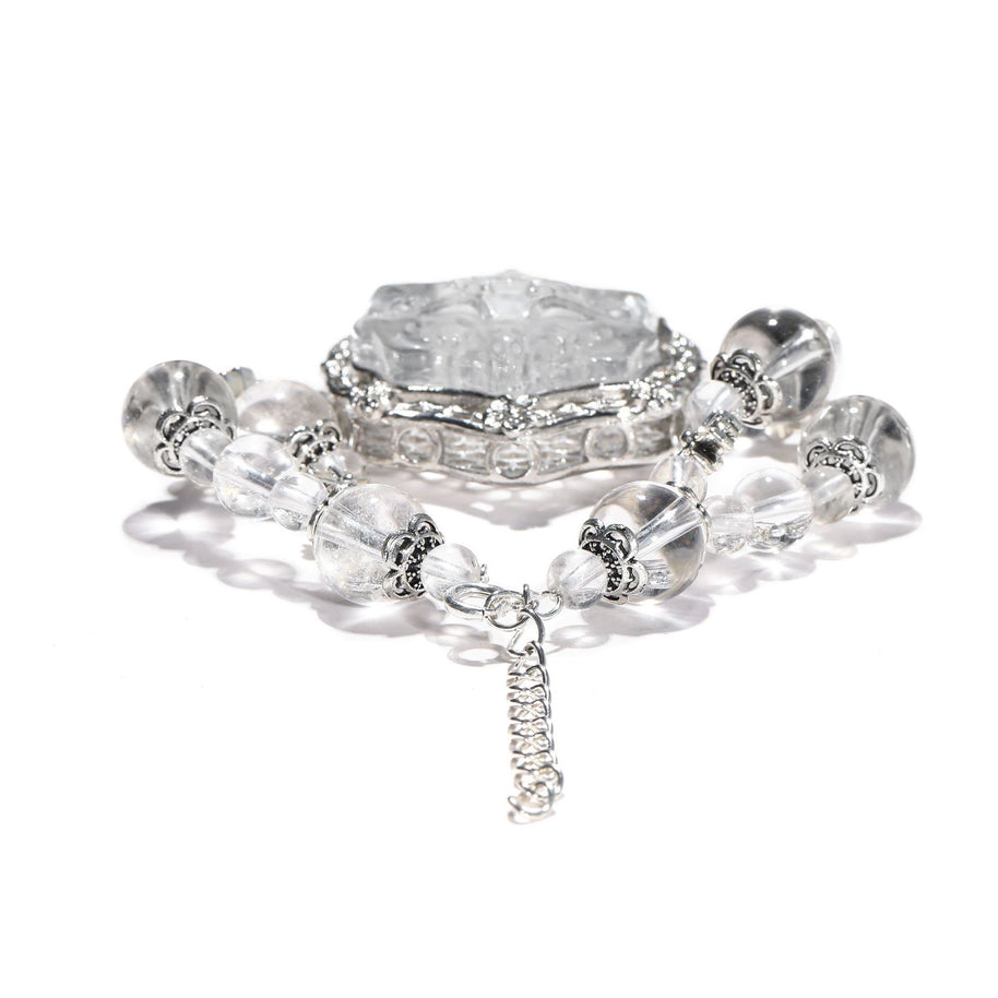 Fox of Clarity | Clear Quartz Protection Bracelet(8-12mm) - MOONQUIET