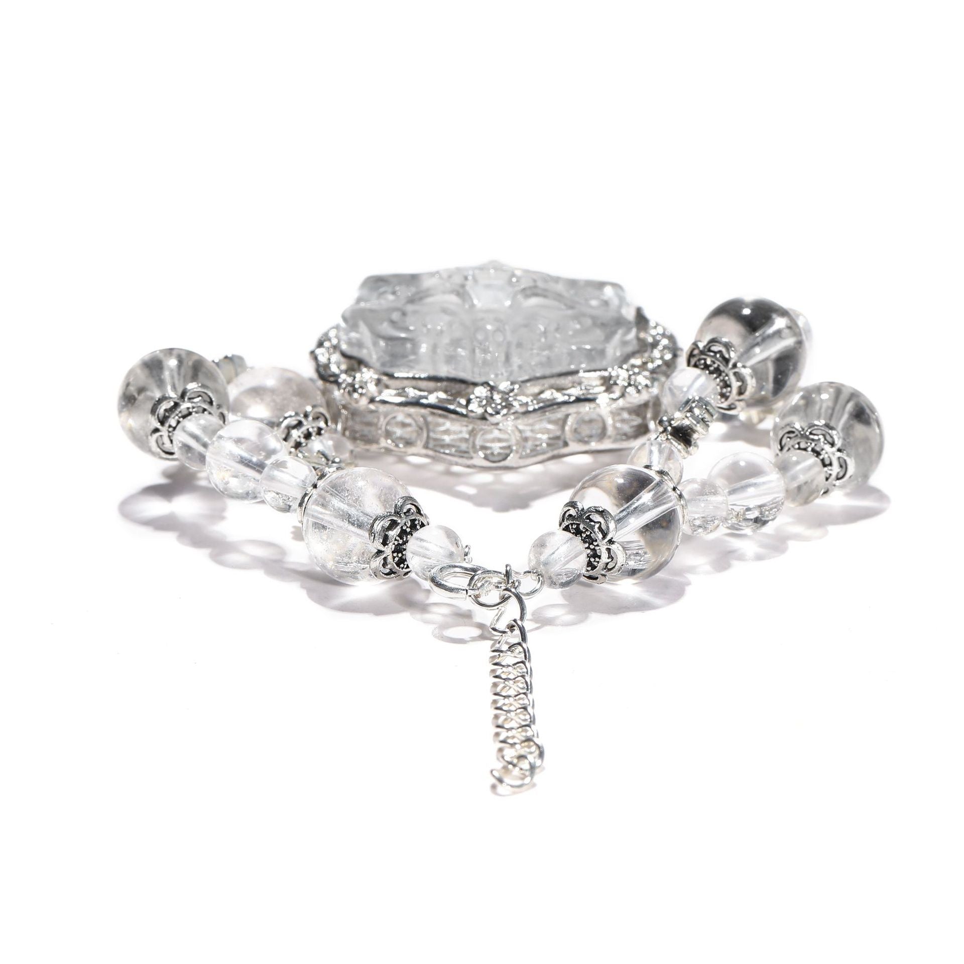 Fox of Clarity | Clear Quartz Protection Bracelet(8-12mm) - MOONQUIET