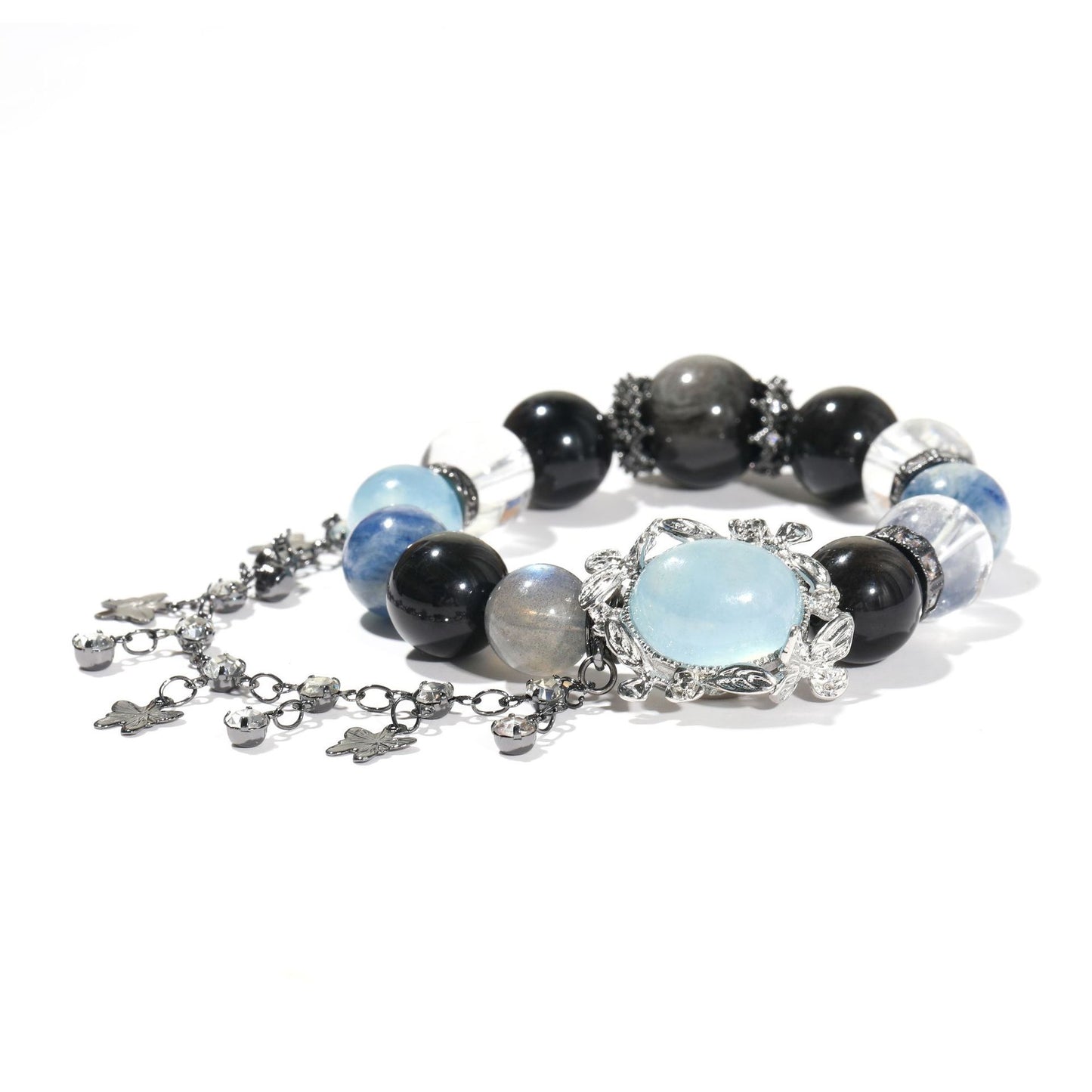Butterfly Awakening | Crystal Bracelet for Clarity & Calm(13mm)
