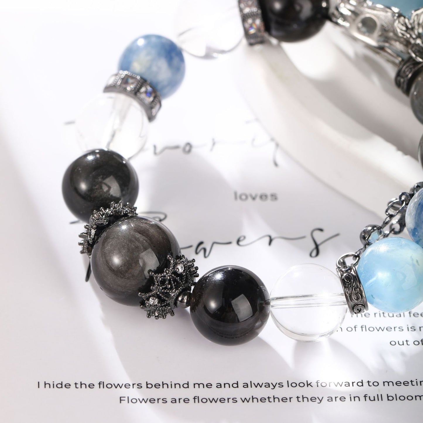 Butterfly Awakening | Crystal Bracelet for Clarity & Calm(13mm)