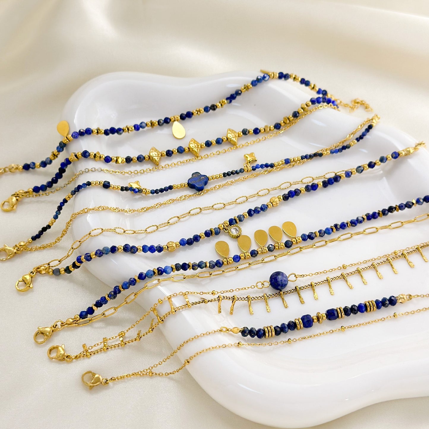 Wisdom in Blue | Lapis Lazuli Bracelet for Intuition & Clarity(Adjustable)