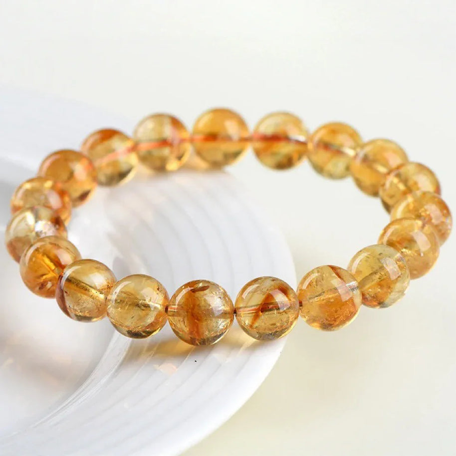 Wealth Energy Crystal | Yellow Elestial Quartz Prosperity & Success (7-12mm) - MOONQUIET