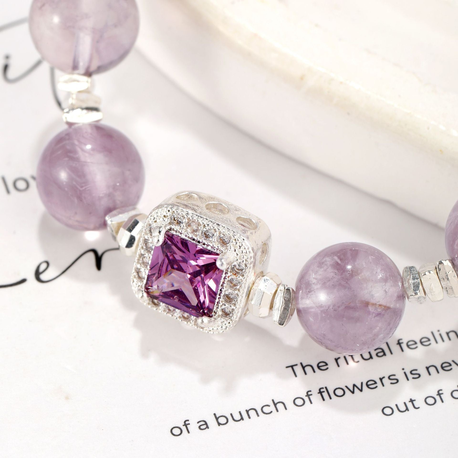 Astrologer’s Soul Bond – The Amethyst Rabbit Hair Crystal Bracelet(Adjustable) - MOONQUIET