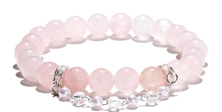 Glamour Sparkle |Lepidolite Rose Quartz Bracelet(8mm) - MOONQUIET