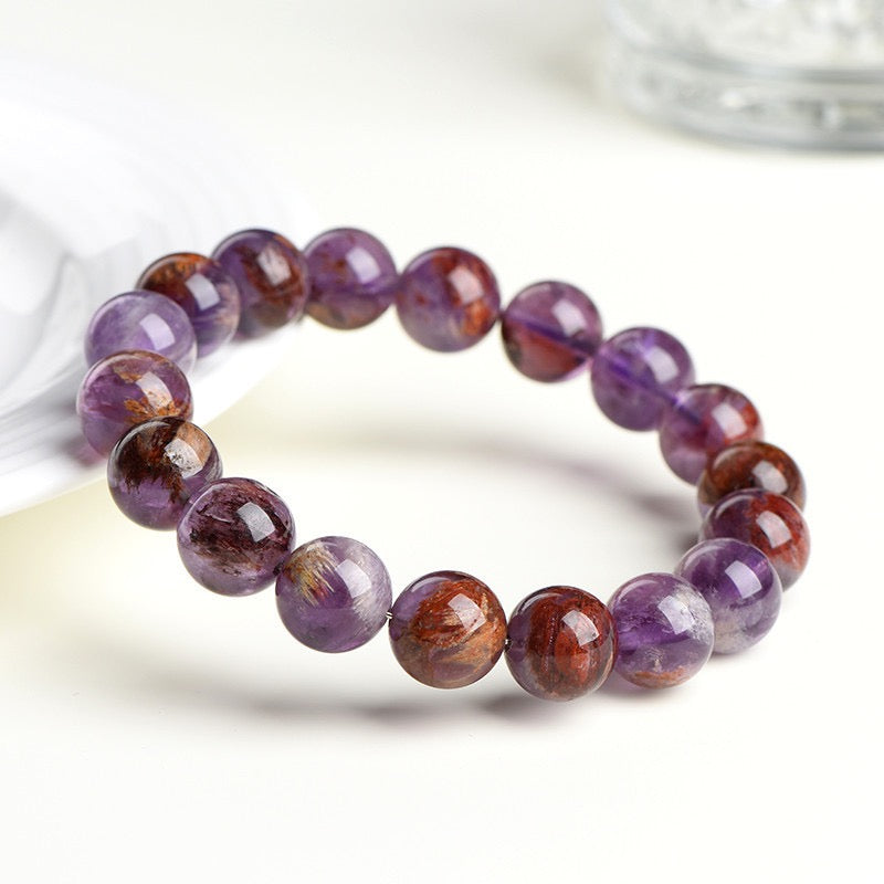 Phantom Amethyst Bracelet | Insight & Intuition(7-10mm)