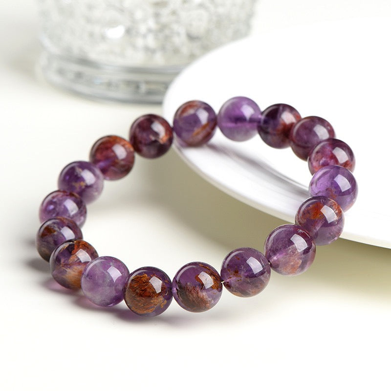 Phantom Amethyst Bracelet | Insight & Intuition(7-10mm)