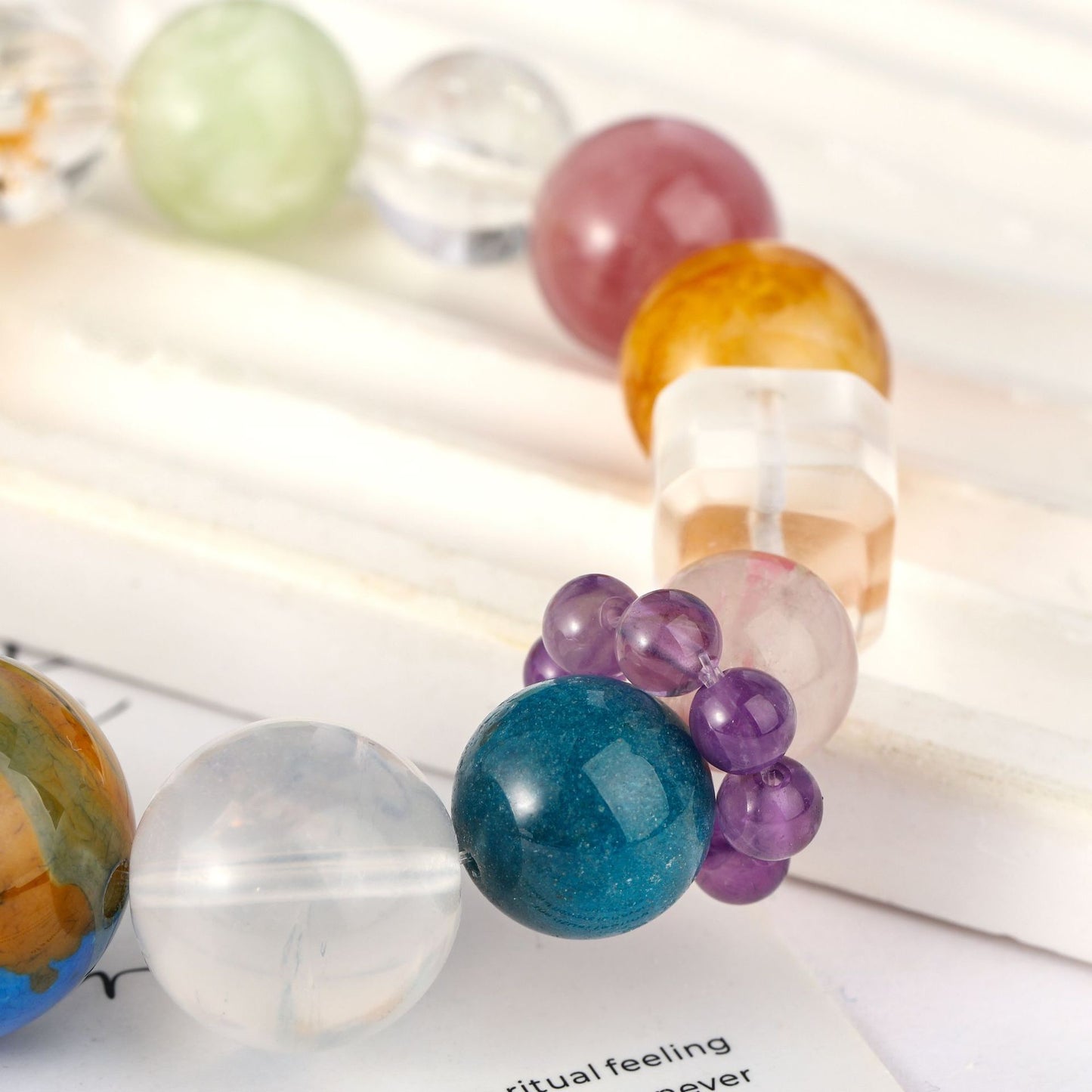 Earth Agate Chakra Bracelet | Balance · Healing · Protection(12mm)