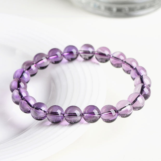 Light Amethyst Bracelet– Gentle Energy for Peace of Mind(7-11mm) - MOONQUIET