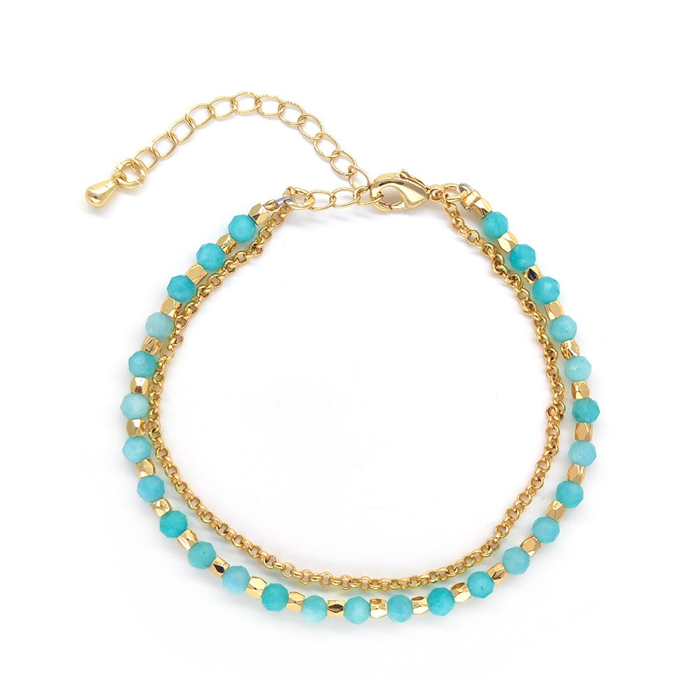 Amazonite bracelet to soothe anxiety and restore balance