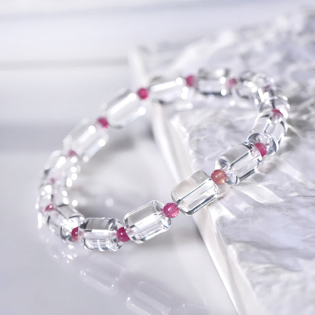 Clear Quartz Bracelet|Whispers of Light & Love (11*8.5mm) - MOONQUIET