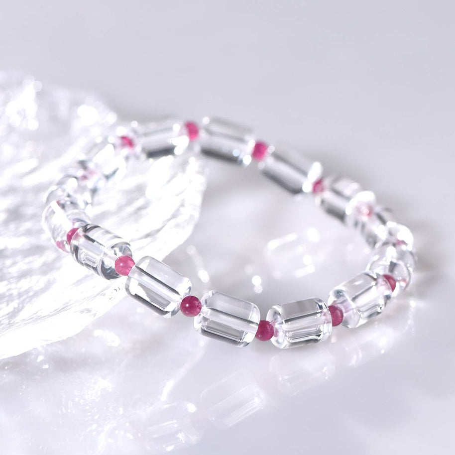 Clear Quartz Bracelet|Whispers of Light & Love (11*8.5mm) - MOONQUIET