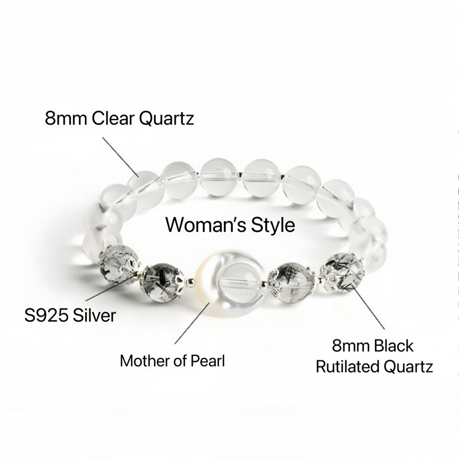 Moonlight Bond|Couple’s Healing Bracelet Set - MOONQUIET