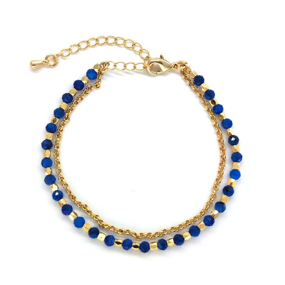 Layered Natural Gemstone Energy Bracelet (Stone Options) - MOONQUIET