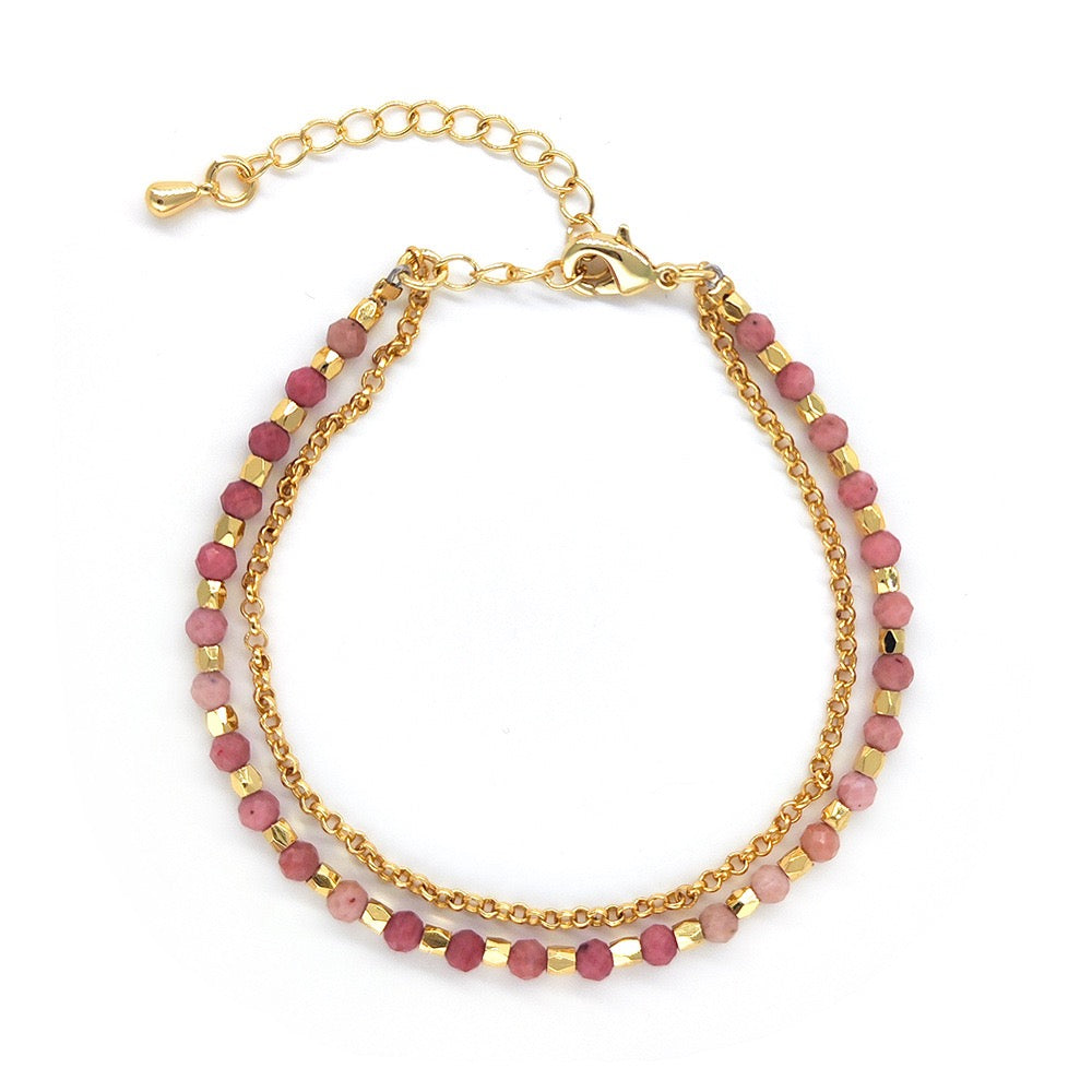 Rhodochrosite healing bracelet for love energy