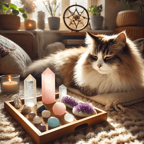 Can Cats Feel Crystal Energy? A Soft Connection Between Healing and Fur - MOONQUIET