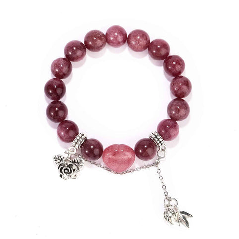 Strawberry Quartz Bracelet – Stone of Joyful Love | MOONQUIET