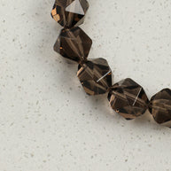 Smoky Quartz & Agarwood & Freshwater Pearl Bracelet | Grounding & Clarity