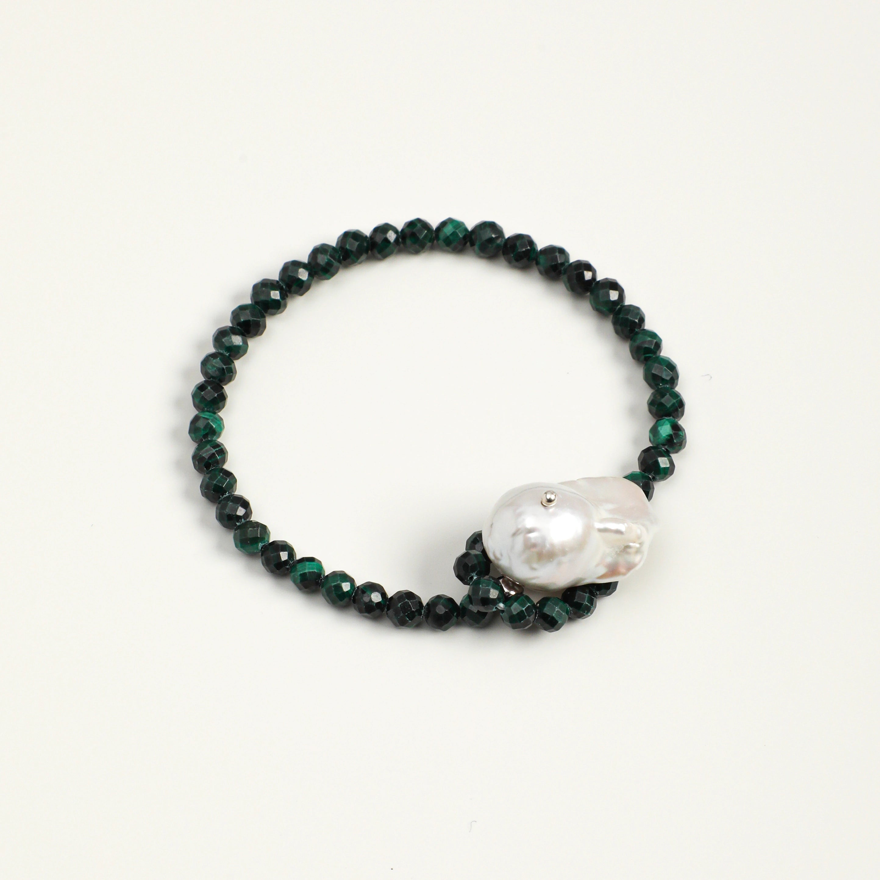 Five Elements Baroque Pearl Crystal Bracelet | Stone Options