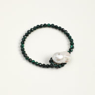 Five Elements Baroque Pearl Crystal Bracelet | Stone Options
