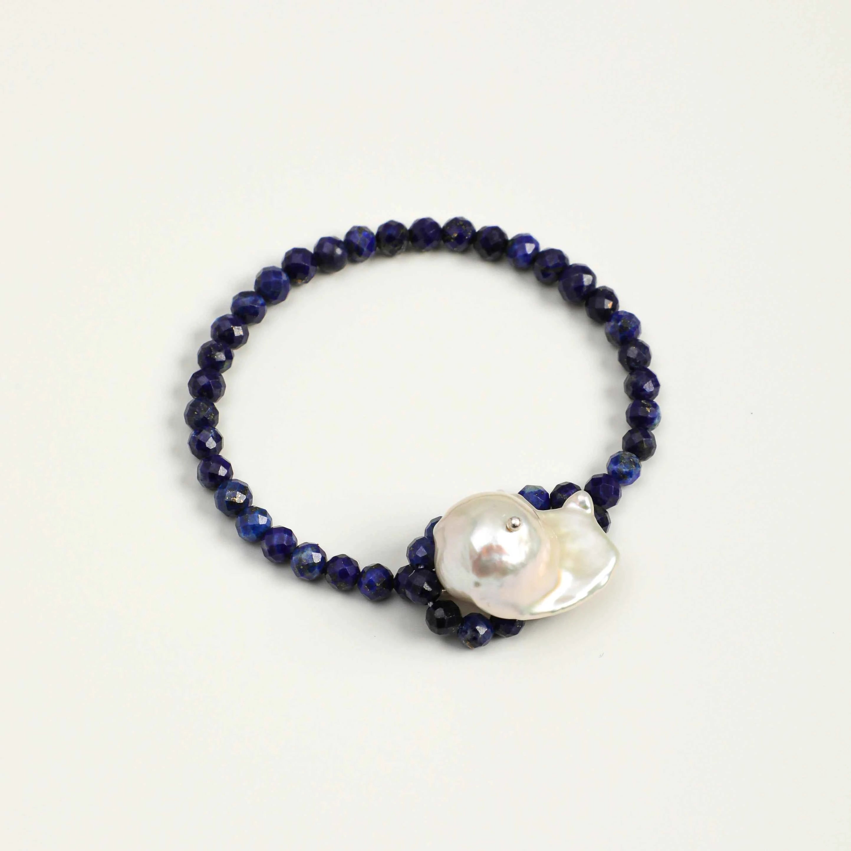 Five Elements Baroque Pearl Crystal Bracelet | Stone Options