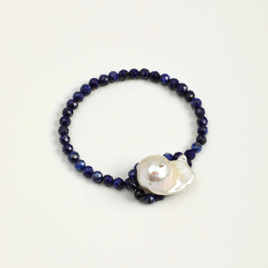 Five Elements Baroque Pearl Crystal Bracelet | Stone Options